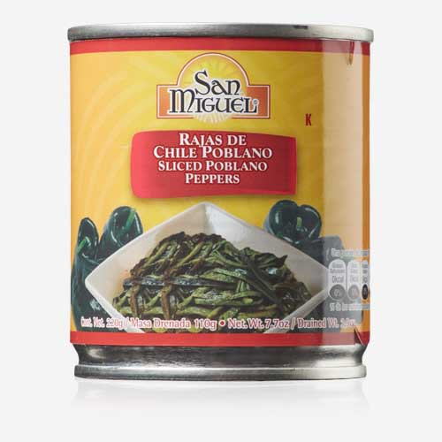 Poblano Chili - strimler - 220 gr